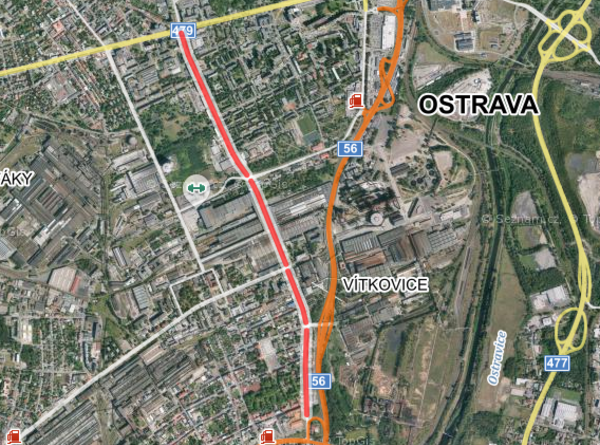 Pronájem 3 kanceláří (63 m2) v Ostravě-Vítkovicích, ul. Výstavní